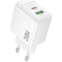 Зарядний пристрій BOROFONE BAS45A 1xUSB-C PD30W + 1xUSB QC3.0 white (6941991113871)