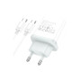Зарядний пристрій HOCO C104A USB-C PD20W + cable USB-C to USB-C white (6931474782915) Зарядний пристрій HOCO C104A USB-C PD20W + cable USB-C to USB-C white (6931474782915)