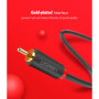 Кабель мультимедійний 2xRCA M to 2xRCA M 2.0m AV104 black Ugreen (10518)