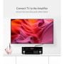Кабель мультимедійний 2xRCA M to 2xRCA M 2.0m AV104 black Ugreen (10518)