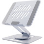 Підставка до ноутбука Gembird до 15.6", ругльована, обертова, алюміній (NBS-DR1-01)