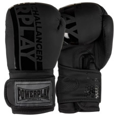 Боксерські рукавички PowerPlay 3086 Matt Challenger Чорні 10 унцій (PP_3086_10oz_Black)