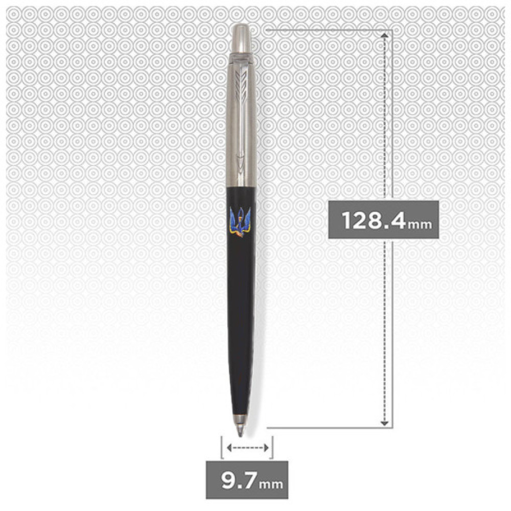 Ручка кулькова Parker JOTTER 17 Originals UKRAINE Black CT BP Тризуб-Ластівка (15632_T1230u)