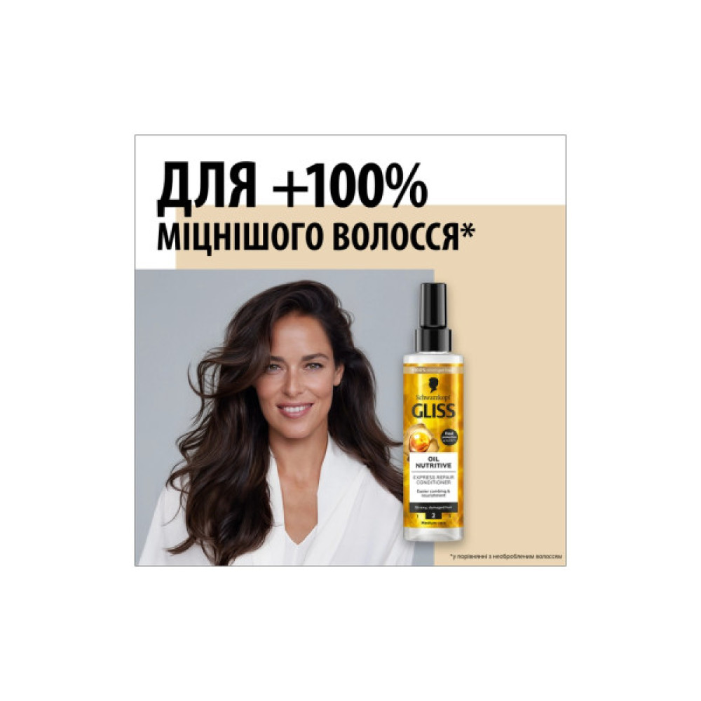 Кондиціонер для волосся Gliss Oil Nutritive Hair Repair для сухого та пошкодженого волосся 200 мл (9000100398701)
