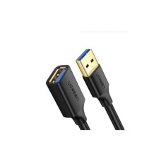 Дата кабель USB 3.0 AM/AF 1.5m US129 black UGREEN (30126)