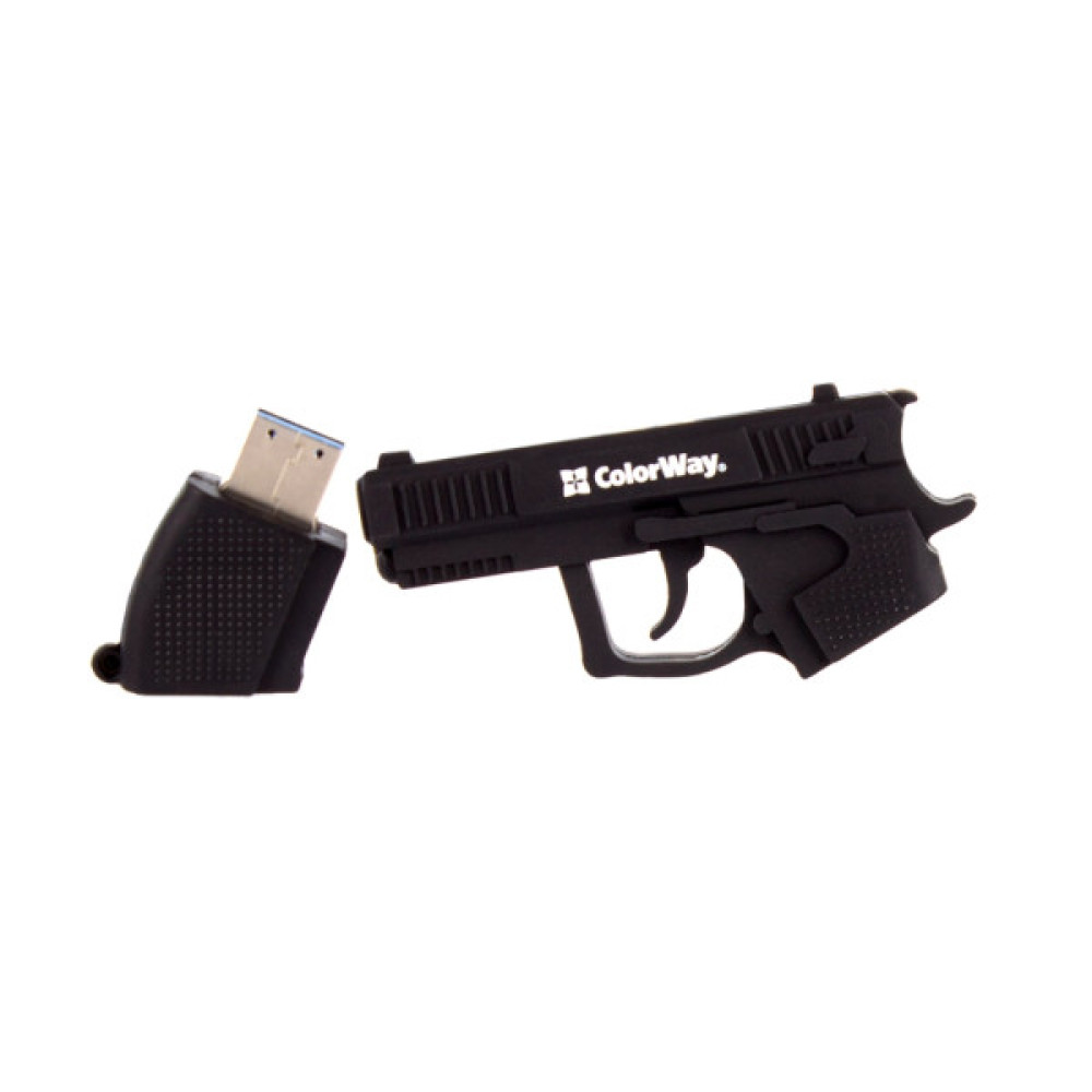 USB флеш накопичувач ColorWay Pistol 32 GB 3.0 Black (CW-USBPL32)