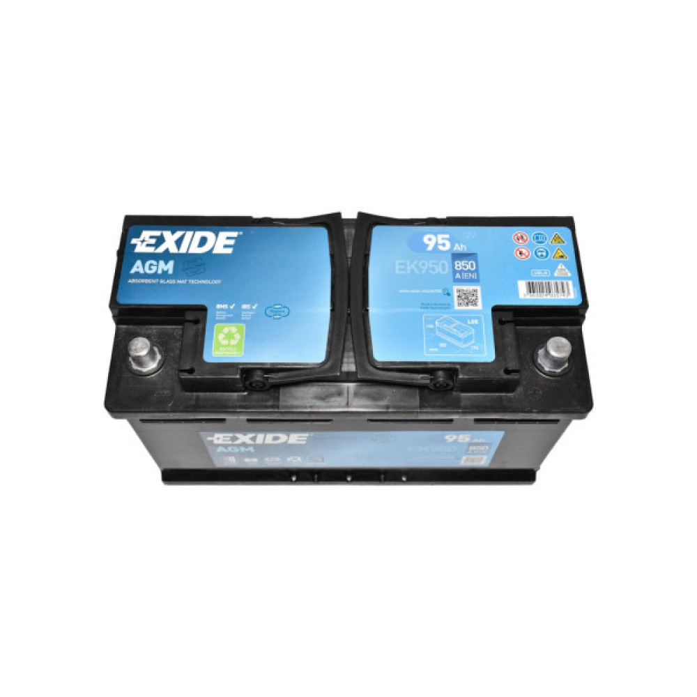 Акумулятор автомобільний EXIDE START-STOP AGM 95A (EK950)
