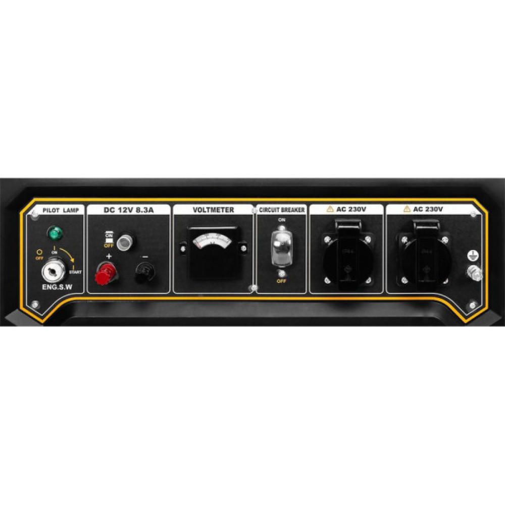 Генератор бензиновий Neo Tools 230В, 2.8/3кВт, електростартер, 45кг + Портативний зарядний пристрій сонячна панель 90-140