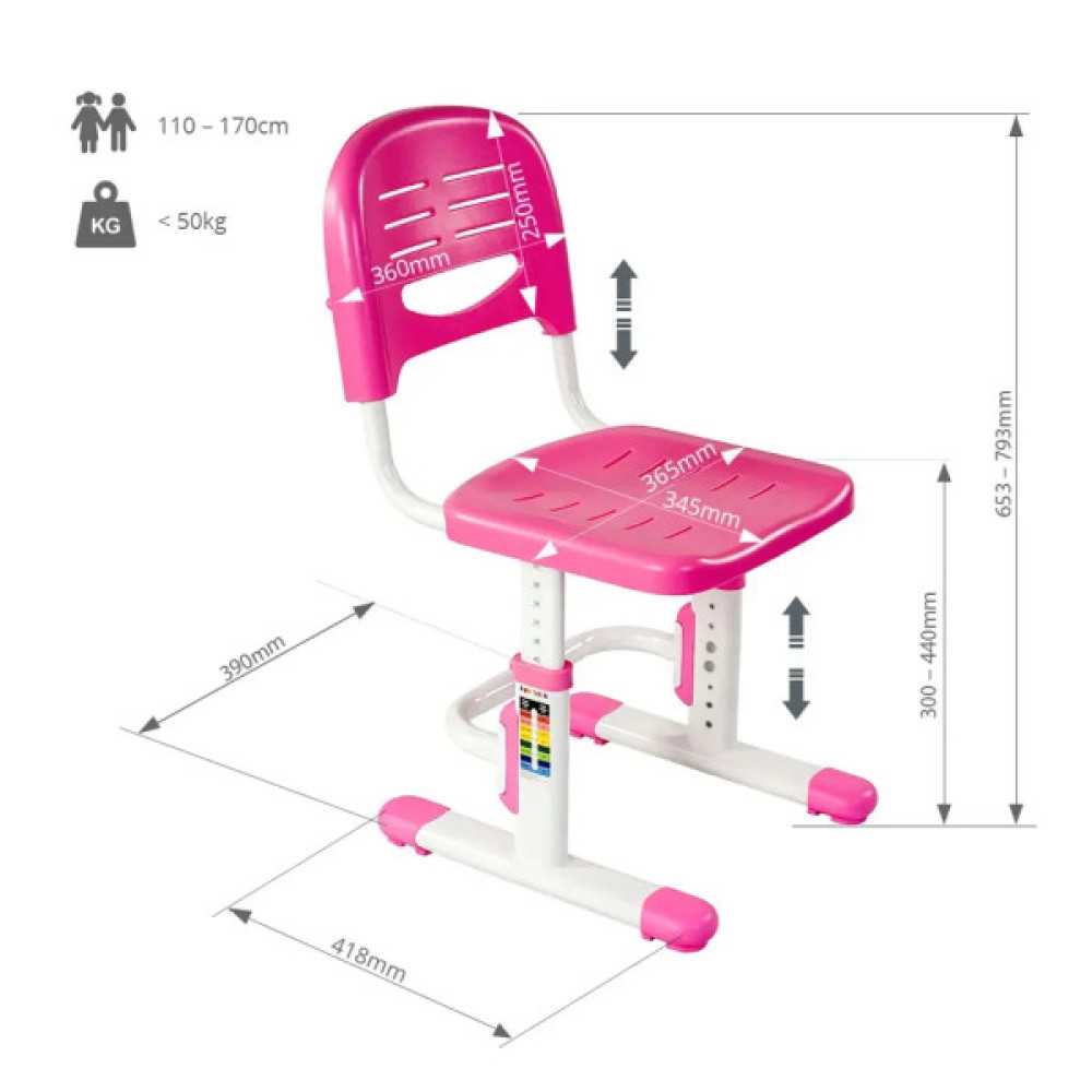 Шкільний стілець FunDesk Pink (SST3LS Pink)