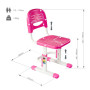 Шкільний стілець FunDesk Pink (SST3LS Pink)