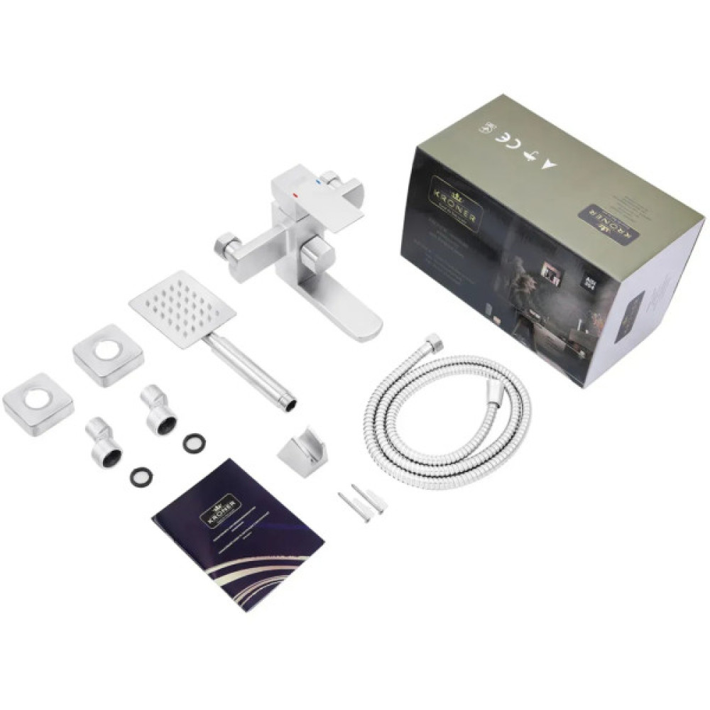 Змішувач Kroner Edelstahl Kubus-ESG010 + змішувач Edelstahl Kubus-ESG060 (CVS30150)