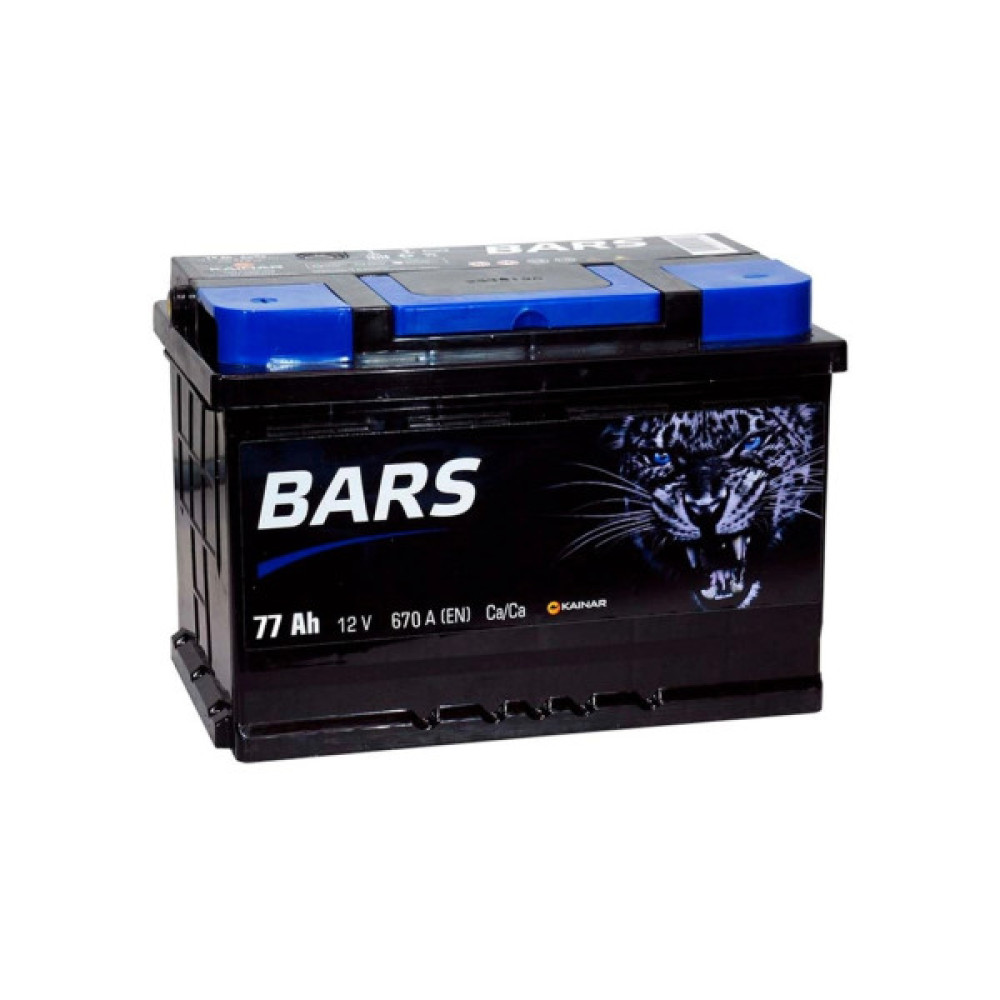 Акумулятор автомобільний Bars 77Ah Ев (-/+) (670EN)