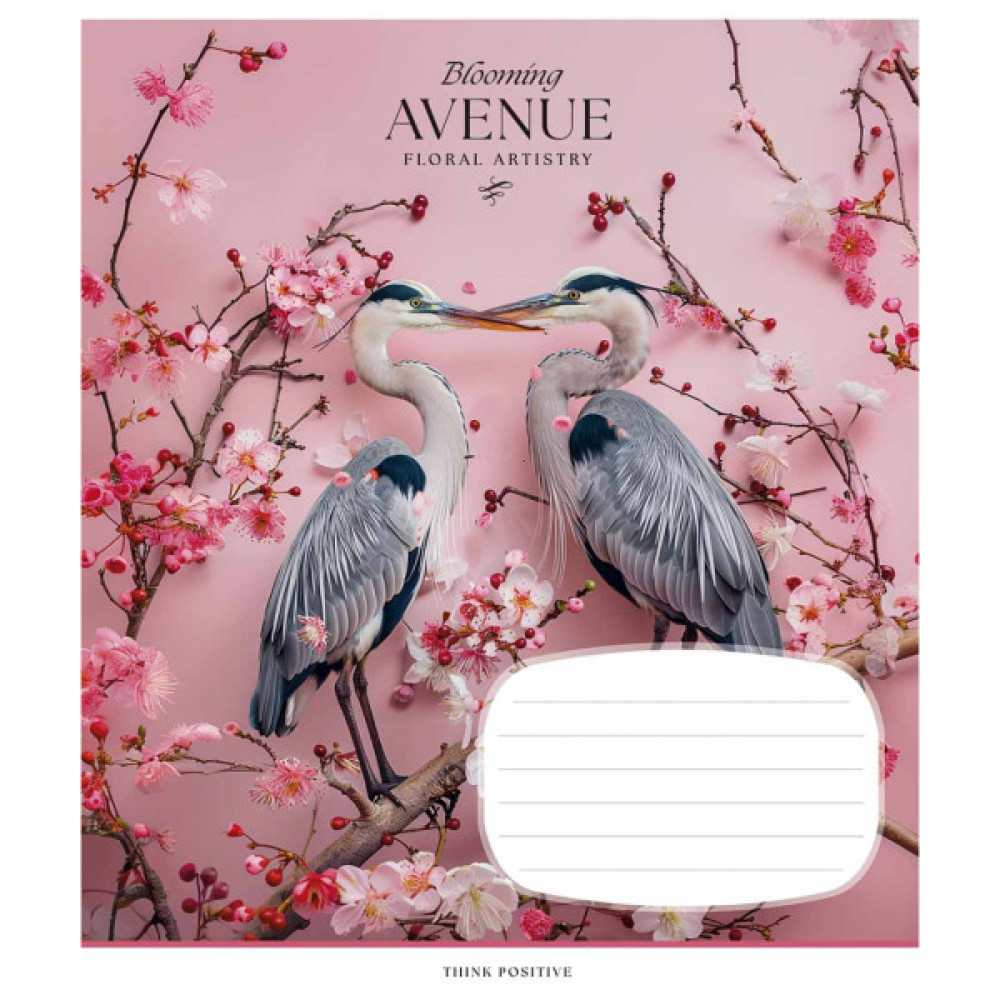 Зошит Школярик Blooming avenue 24 аркуша клітинка (024-3553K)