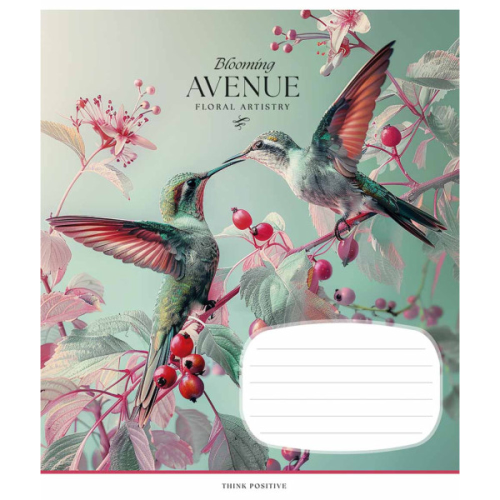 Зошит Школярик Blooming avenue 24 аркуша клітинка (024-3553K)
