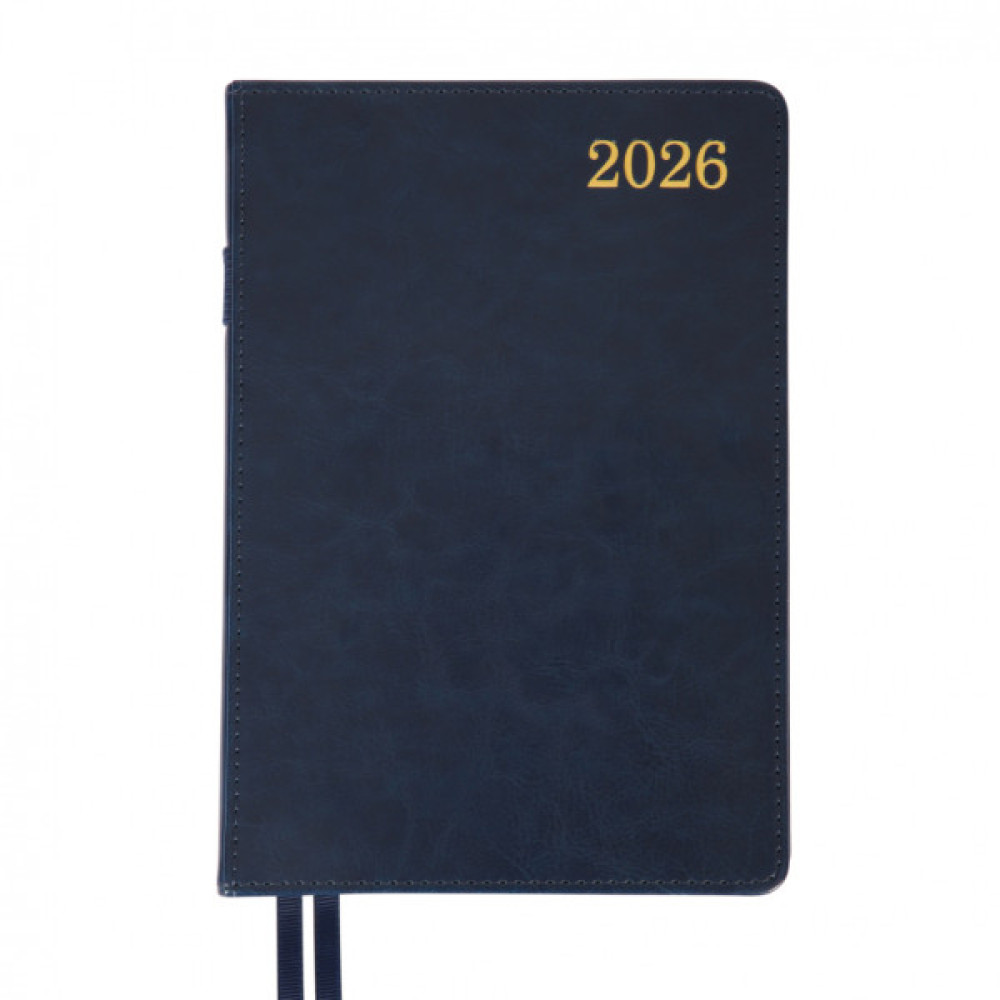 Тижневик Leo planner А5 датований 2026 "City", твердий, синій, 368 сторінок (252667)