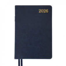 Тижневик Leo planner А5 датований 2026 "City", твердий, синій, 368 сторінок (252667)