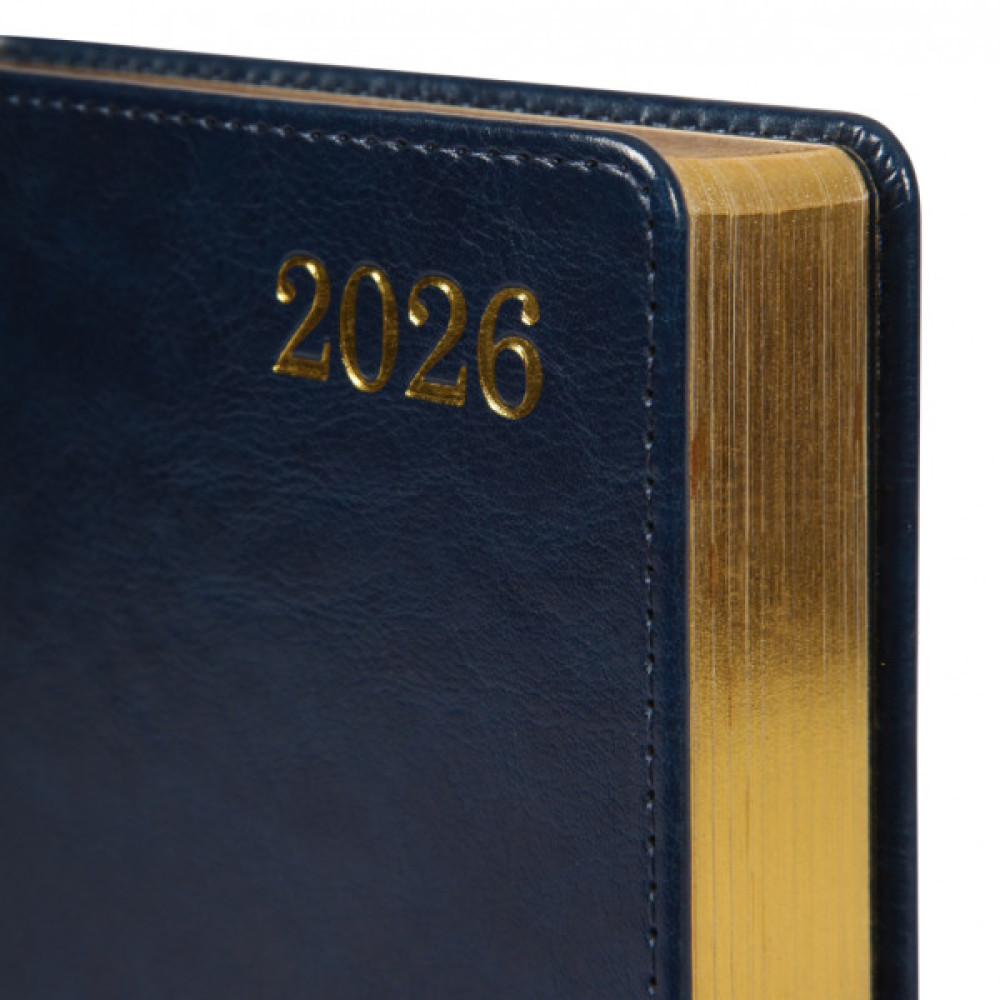 Тижневик Leo planner А5 датований 2026 "City", твердий, синій, 368 сторінок (252667)