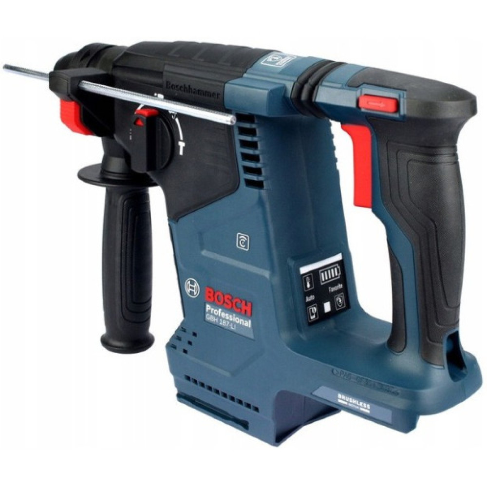 Перфоратор акумуляторний Bosch Professional GBH 187-LI SDS-plus 18В 1х5А·год 2.4Дж 3кг