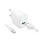 Зарядний пристрій BOROFONE 1xUSB QC3.0 18W + cable UAB-A to USB-C BAS42A white (6941991113802)