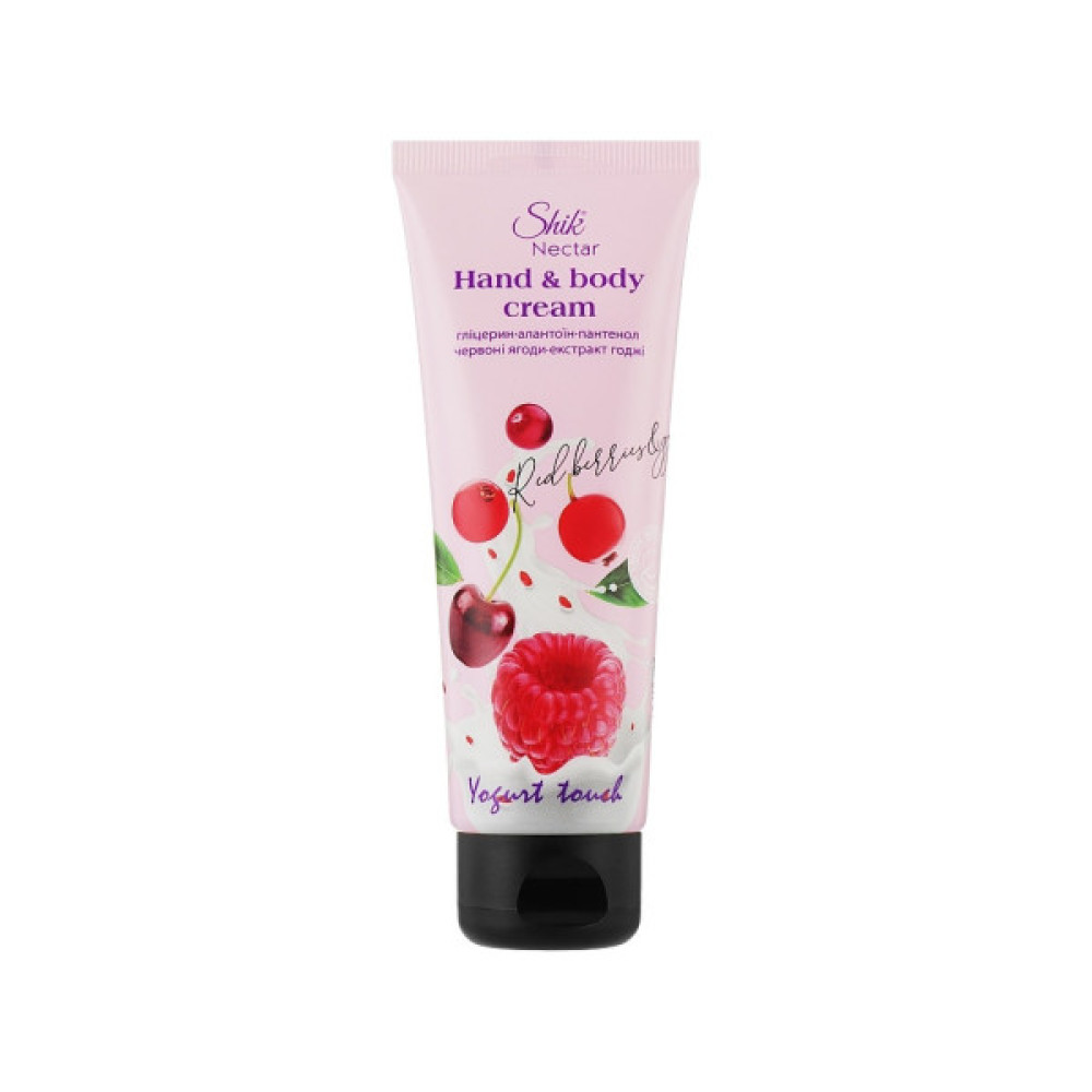 Крем для рук Shik Nectar Yogurt Touch Червоні ягоди та екстракт годжі 75 мл (4823107604416)
