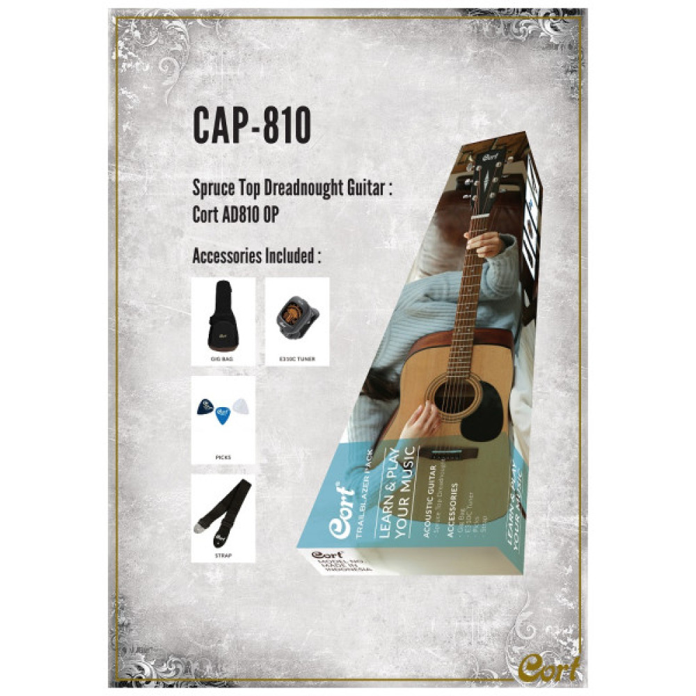 Гітара акустична Cort Trailblazer Pack Open Pore (CAP-810 OP)