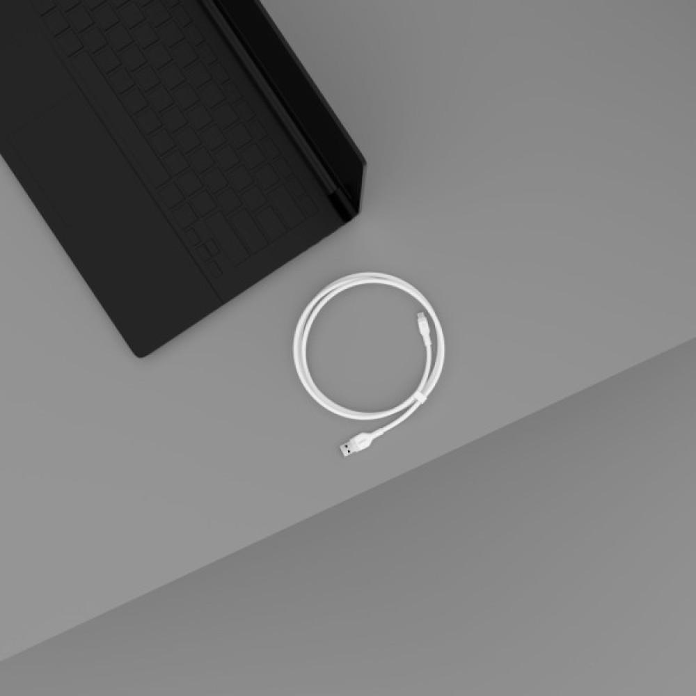 Дата кабель USB 2.0 AM to USB-C 2.0m white Belkin (CAB008BT2MWH)