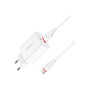 Зарядний пристрій BOROFONE BA21A Long Journey USB QC3.0 + cable USB to USB-C 18W White (6931474702487)