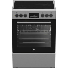 Плита Beko електрична склокерамічна, 72л, 60x60см, дисплей, конвекція, нерж