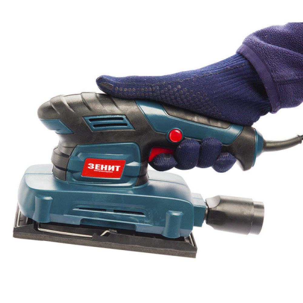 Шліфмашина вібраційна Зеніт ЗВШ-3790 370Вт платформа 90х187 11500кол/хв 1.4кг