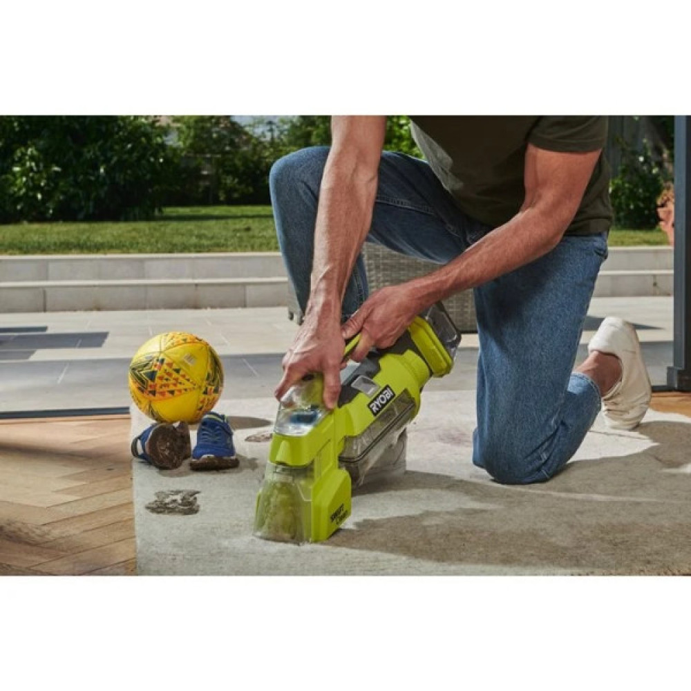 Пилосос акумуляторний миючий Ryobi ONE+ RDC18-0 18В 17Вт контейнер для води чиста/брудна 0.12/0.2л 2.5кг без АКБ та ЗП