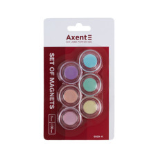 Магніт Axent 30 мм, 6 шт, Pastelini (9829-А)