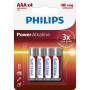 Батарейка Philips AAA LR03 Power Alkaline * 4 (LR03P4B/10) Батарейка Philips AAA LR03 Power Alkaline * 4 (LR03P4B/10)
