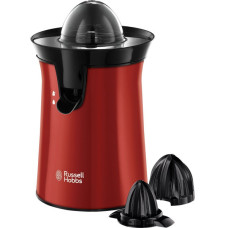 Соковитискач Russell Hobbs Colours Plus цитрус-прес 600Вт, 2 насадки в комплекті, пластик, червоний