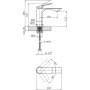 Змішувач Kroner Graz-GRP03815 + змішувач Graz-GRP010 (CVS30147)