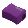Точилка Buromax ALFA, RUBBER TOUCH з контейнером 2 отвори (BM.4778-1)