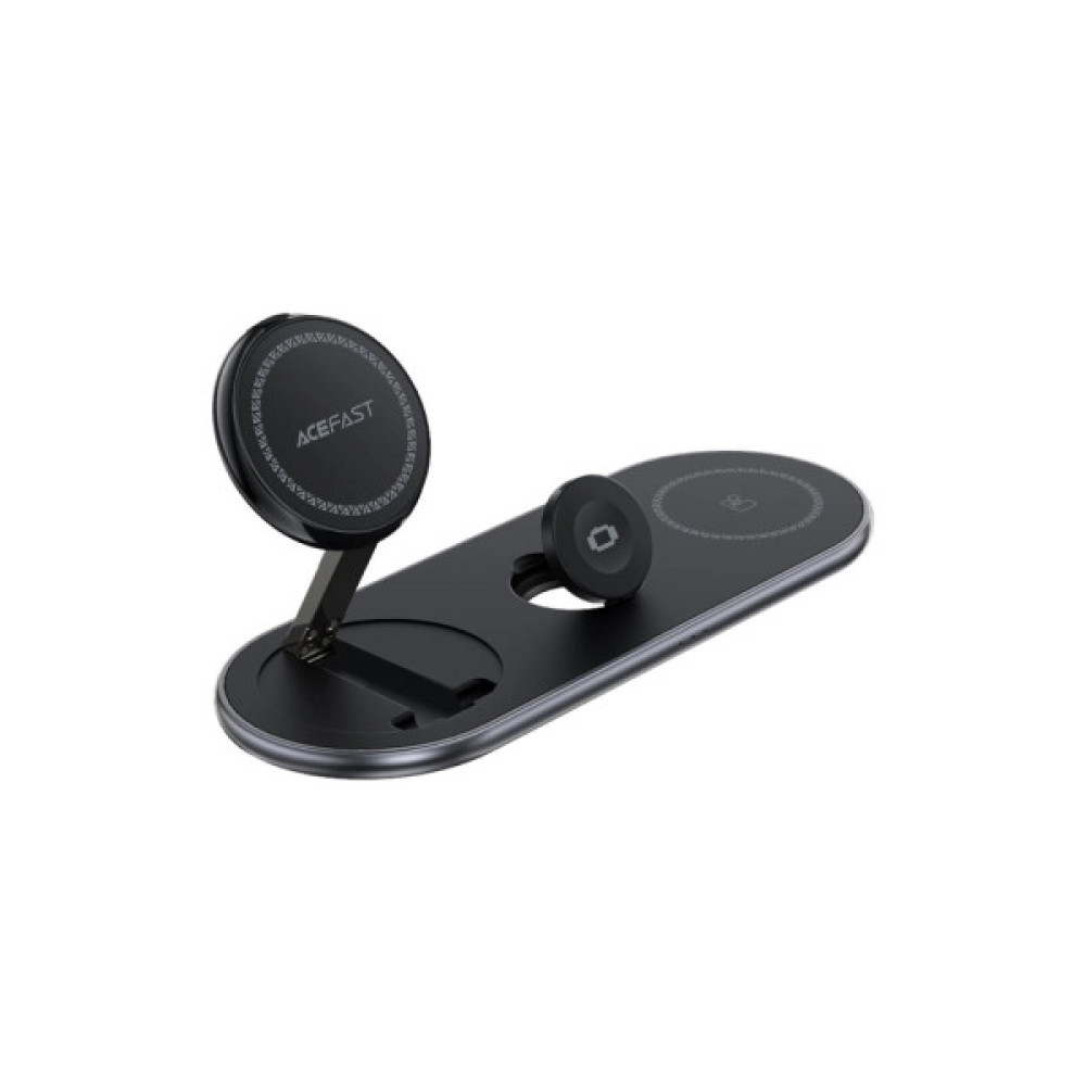 Зарядний пристрій Acefast Wireless QI 3in1 15W E19 Qi2 (6974316283096)