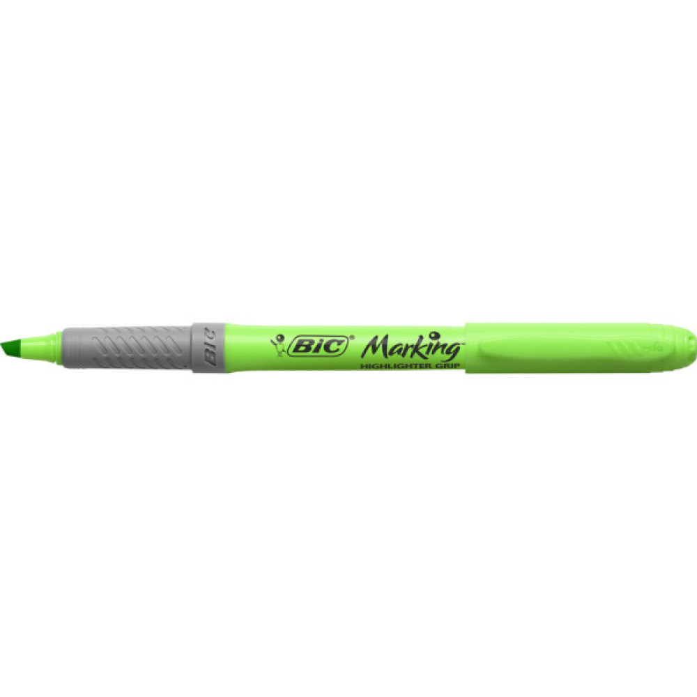 Маркер Bic текстовиділювач Grip, зелений (bc811932)