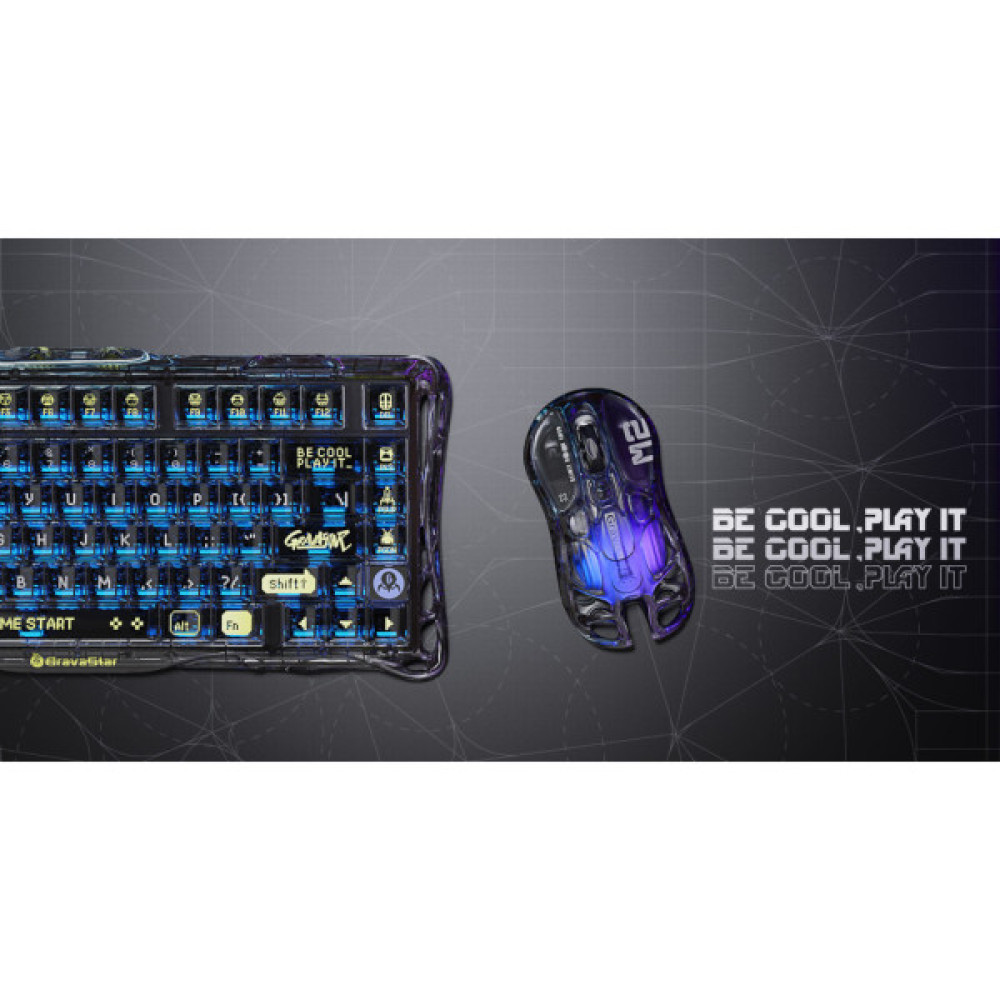 Мишка GravaStar Mercury M2 Transparent Black (GRAVASTARM2_XTAL_BLK)
