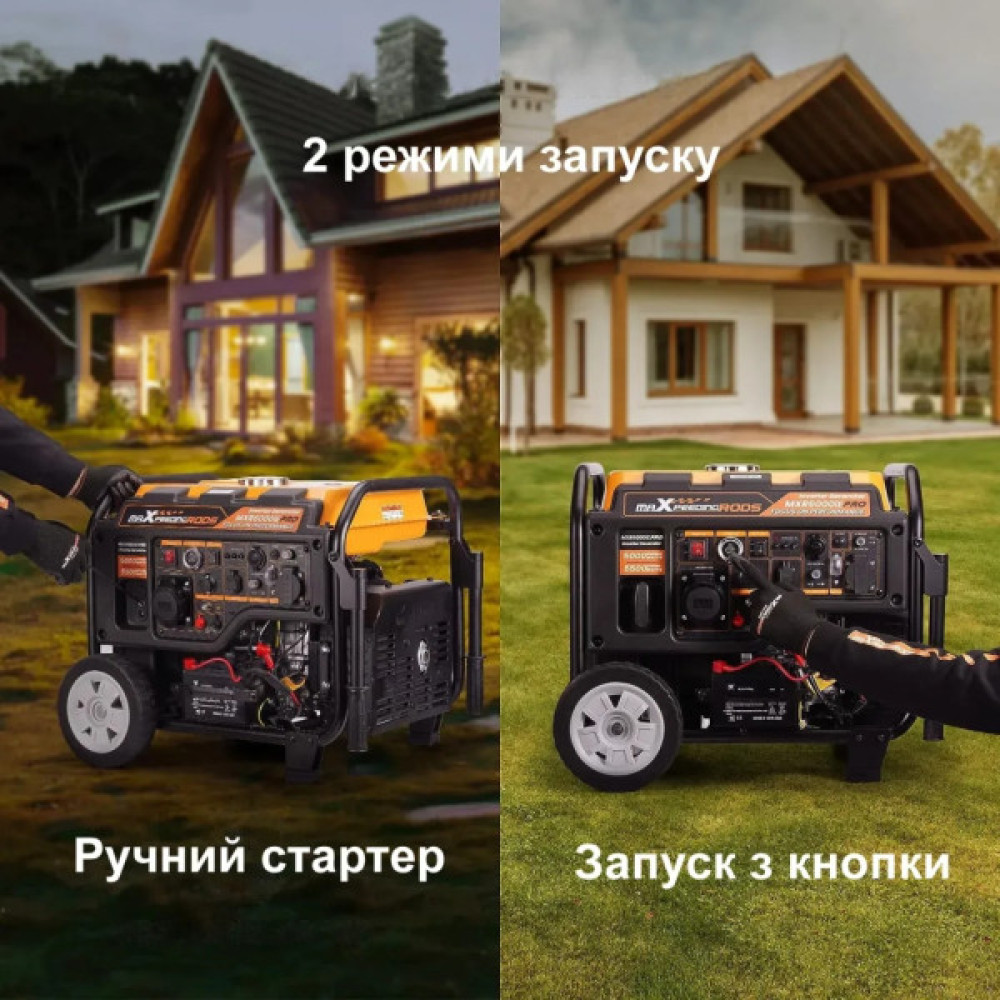 Генератор maXpeedingRODS MXR6000 (5,5kW), 220V, 50Hz, 14,5л, електростартер, ATS (mxr6000)