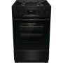Плита Gorenje комбінована, 62л, 50x60см, дисплей, IconLed, емальовані, чорний