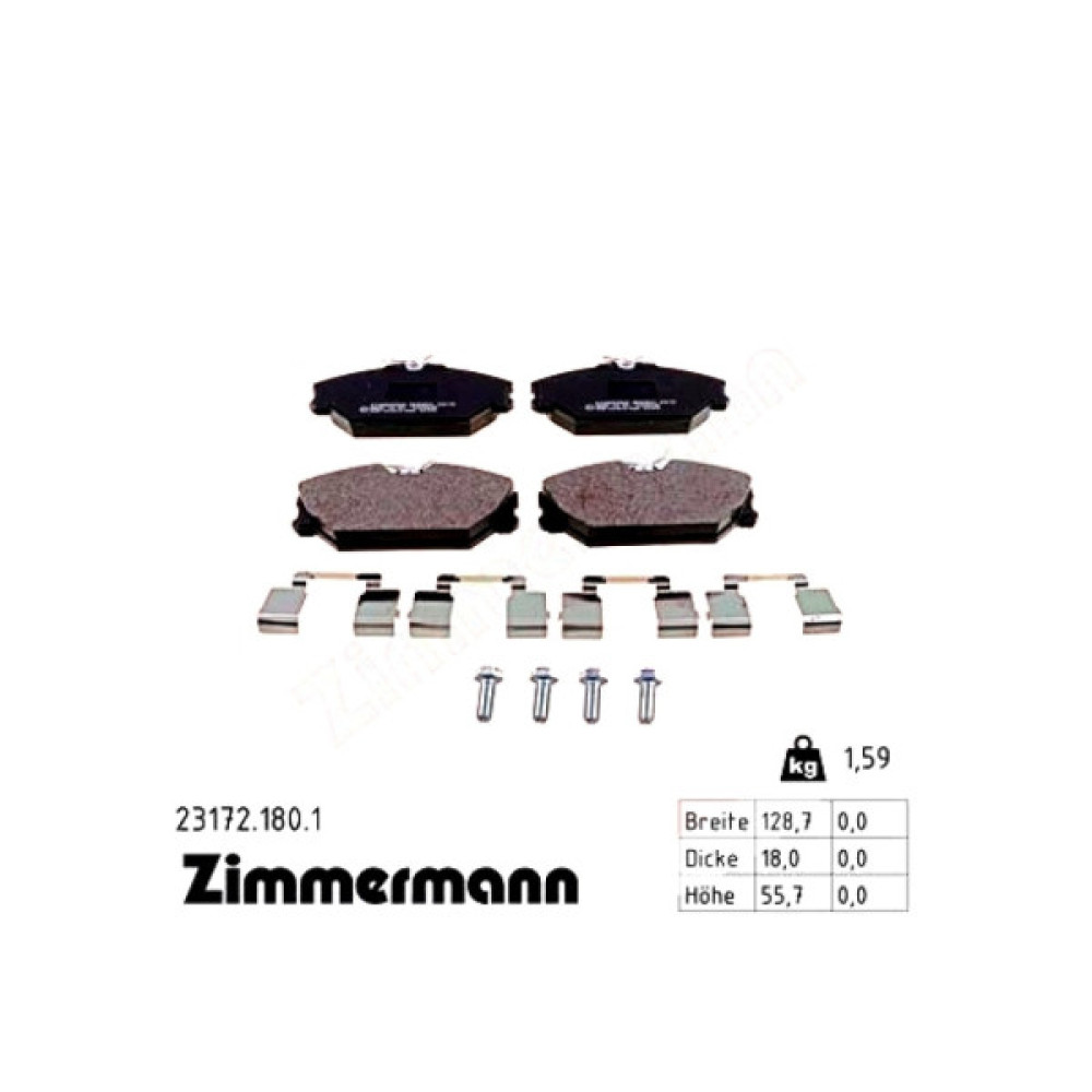 Гальмівні колодки ZIMMERMANN 23172.180.1