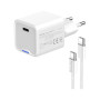 Зарядний пристрій ColorWay GaN Mini 30W PD Port PPS USB (Type-C PD + USB QC4.0) cable Type-C (CW-CHS053PDC-WT) Зарядний пристрій ColorWay GaN Mini 30W PD Port PPS USB (Type-C PD + USB QC4.0) cable Type-C (CW-CHS053PDC-WT)