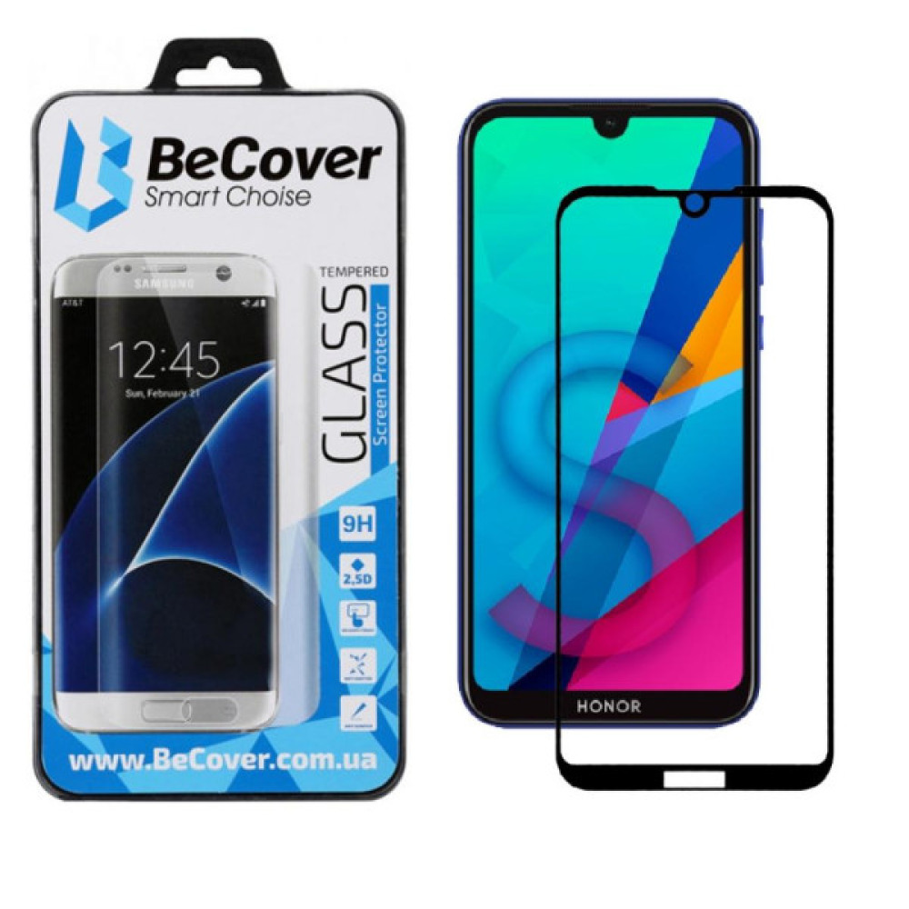 Скло захисне BeCover Honor 8S Black (704075) Скло захисне BeCover Honor 8S Black (704075)