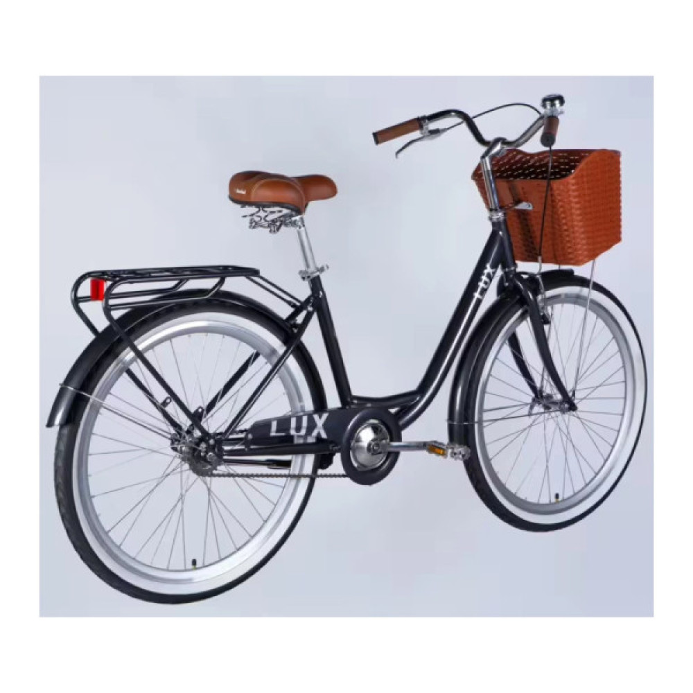 Велосипед Dorozhnik 26" LUX Velosteel рама-17" ST 2026 темно-сірий (OPS-D-26-364)