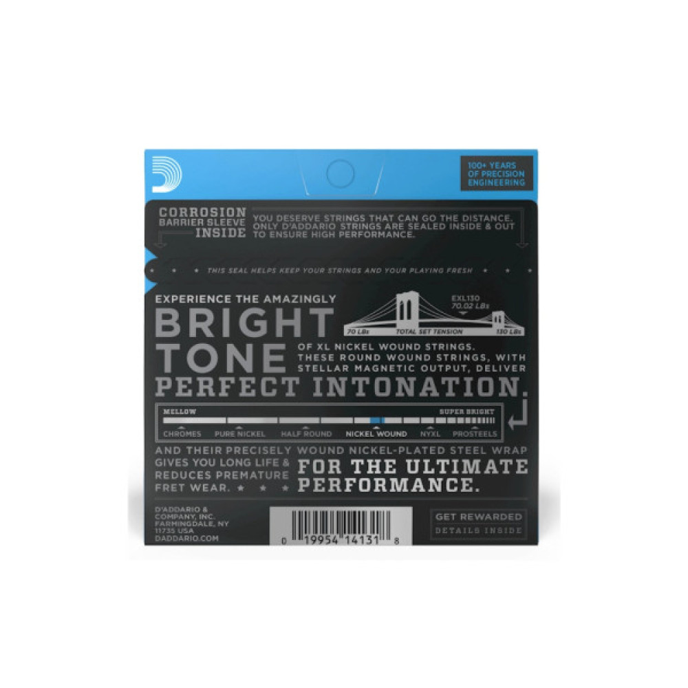 Струни для гітари D'Addario XL Nickel Wound Extra Super Light (08-38) (EXL130)