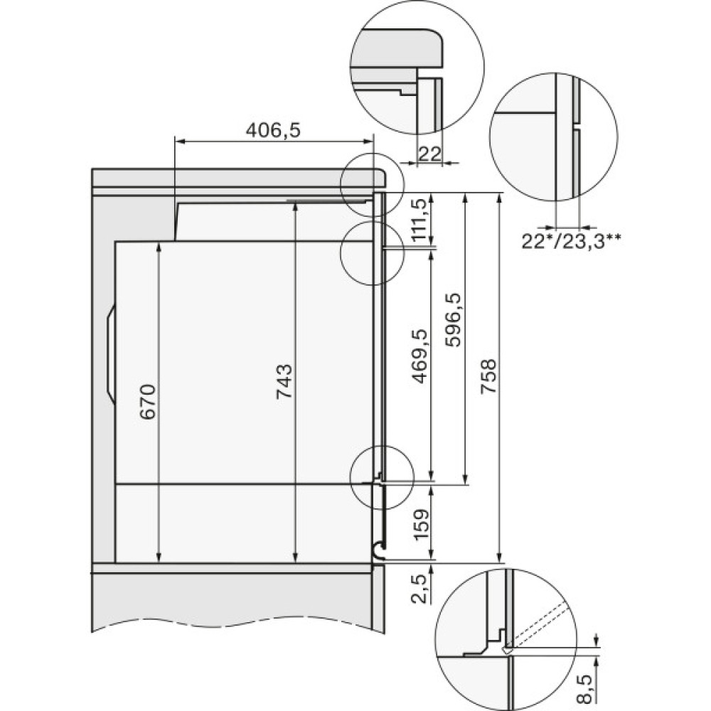 Духова шафа Miele H 2861 B Clean Steel електрична, 76л, A+, дисплей, конвекція, телескопічні напрямні, чорний