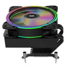 Процесорний кулер 2E GAMING Air Cool AC120T4-ARGB, LGA1851, 1700, 1200, 115x, 1366, AM5, AM4, AM3, AM3+, 4pin PWM, 3pin +5VARGB, TDP 130W