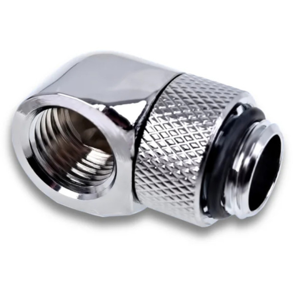 Фітинг для СРО Alphacool Eiszapfen L-connector rotatable - 4pcs Set - Chrome (17616)