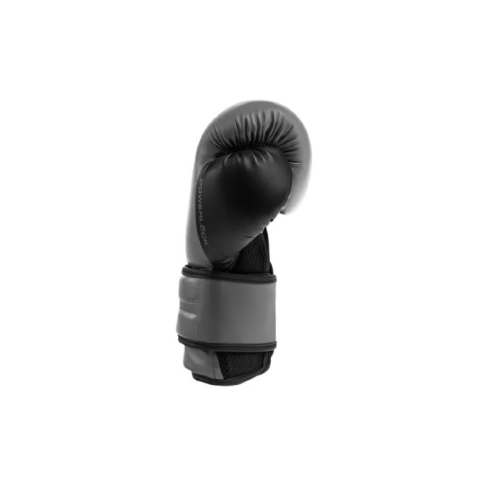 Боксерські рукавички Everlast PowerLock Boxing Training Gloves P00002306 сірий, чорний 14 унцій (009283608545)