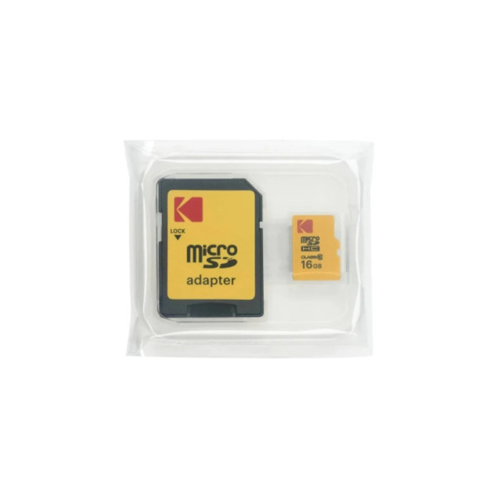 Карта пам'яті Kodak 16GB microSDHC class 10 UHS-I (EKMSDM16GHC10CJ60K)